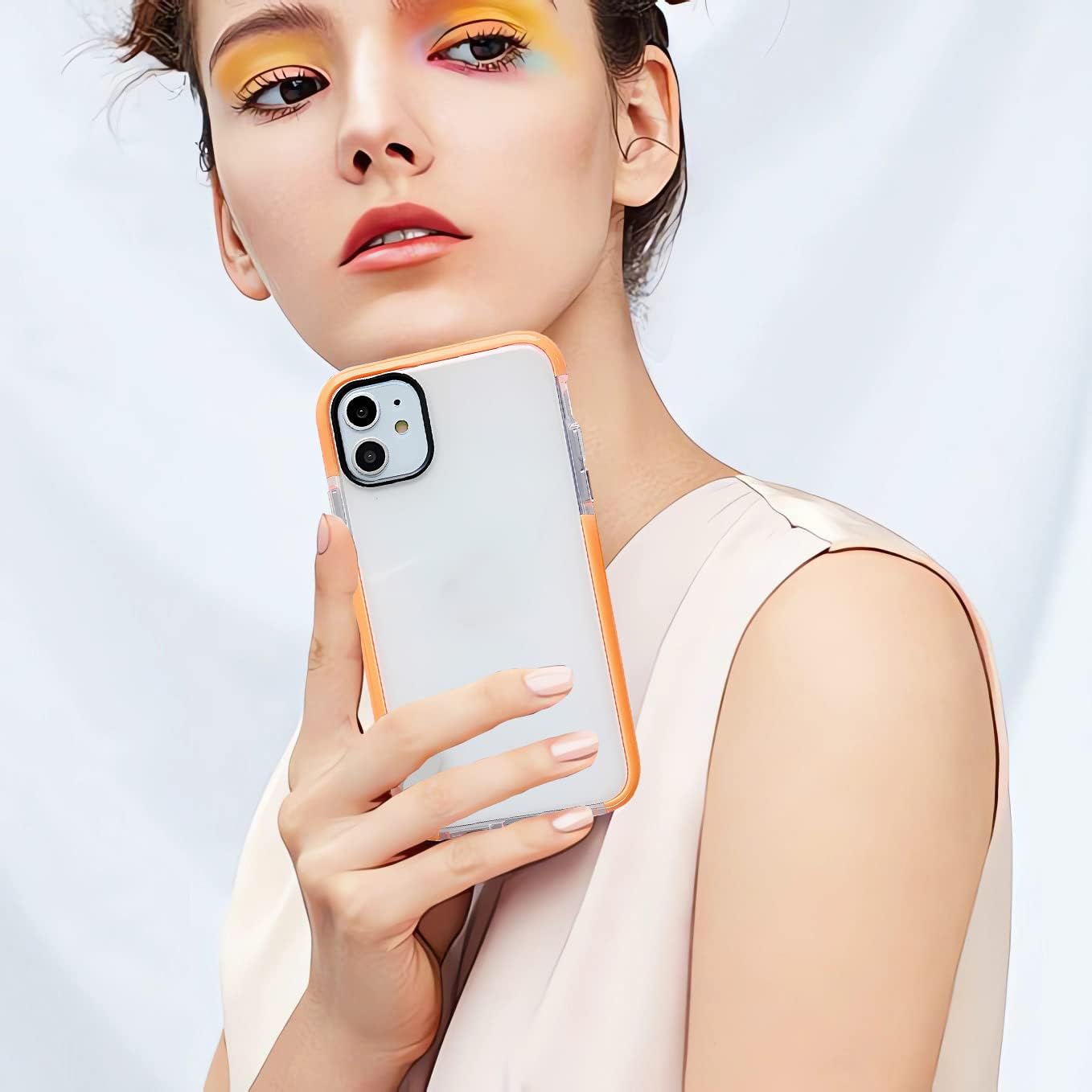 Funda transparente diseñada para iPhone 14 Pro, no amarillea, funda transparente para iPhone 14 Pro de 6.1 pulgadas, funda protectora de silicona