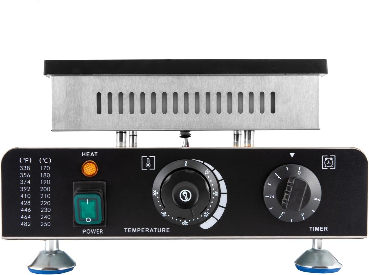 Mini máquina holandesa para panqueques, 25 piezas de panqueques antiadherente comercial, máquina eléctrica de acero inoxidable, para cocina casera,