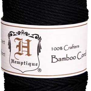 Carrete de cuerda de bambú 20lb 205′-Negro Carrete de cuerda de bambú 20lb 205′-Negro