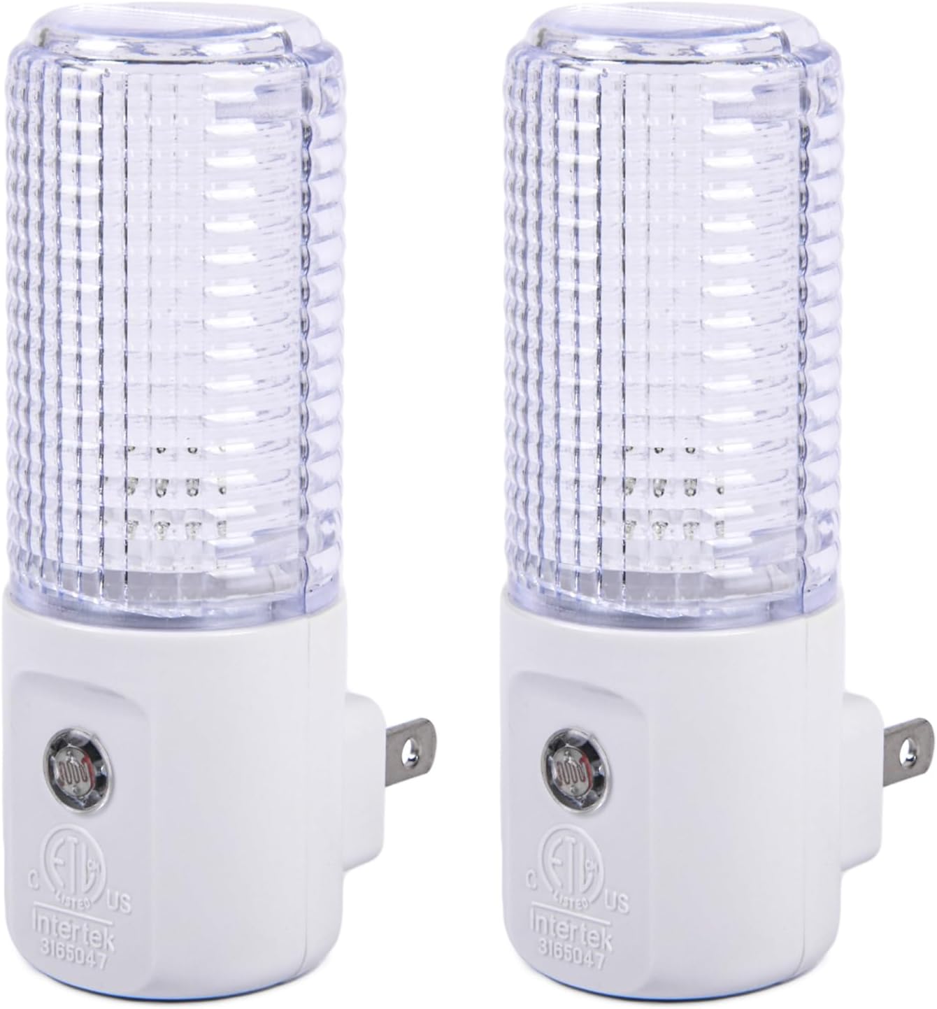 Kingman Luz nocturna automática LED enchufe de pared con luz ambiental sensor de atardecer a amanecer (paquete de 2)