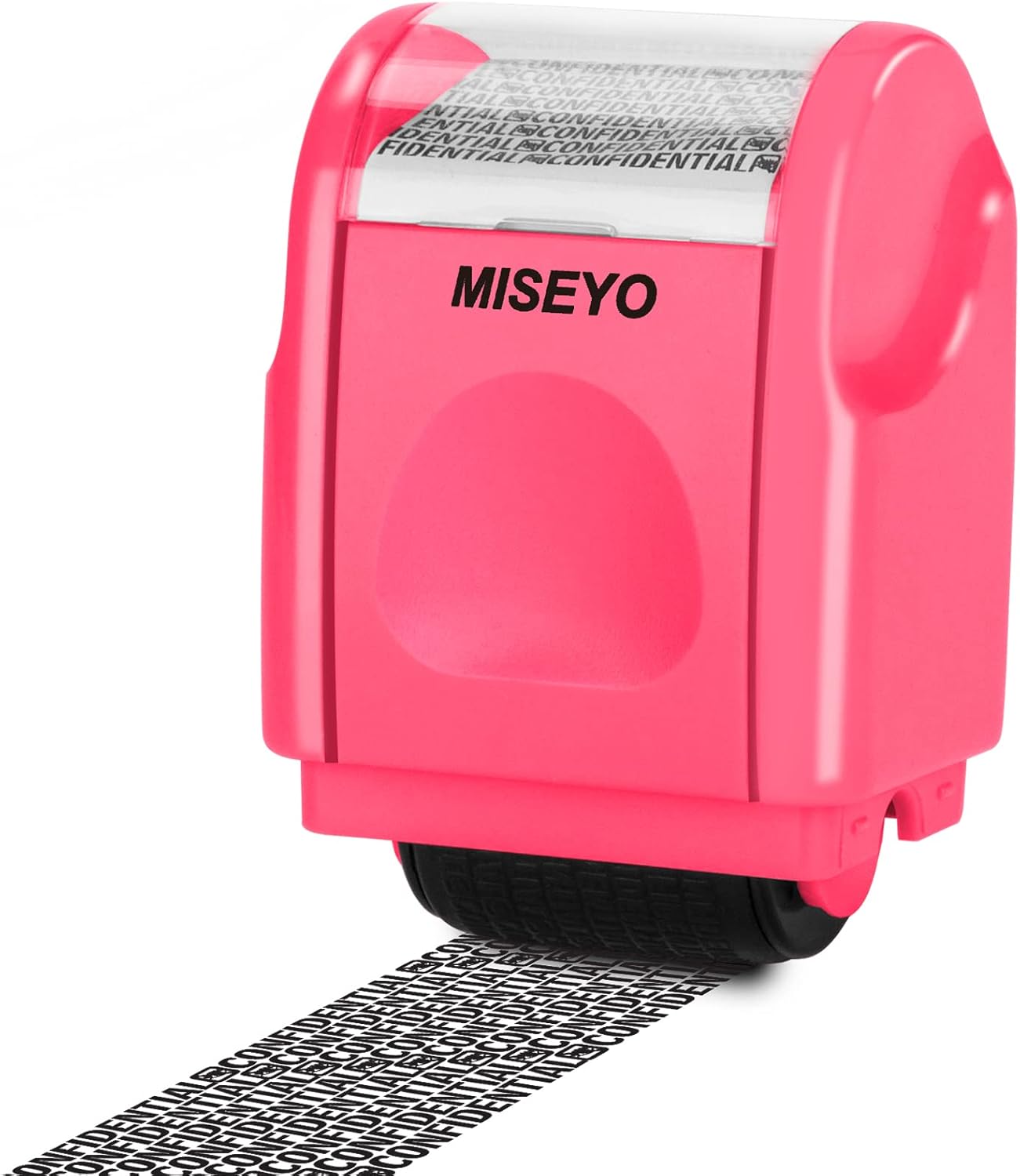 Miseyo Protección contra robo de identidad sellos anchos y mini rodillos (melocotón) para privacidad de identificación de código de barras de datos
