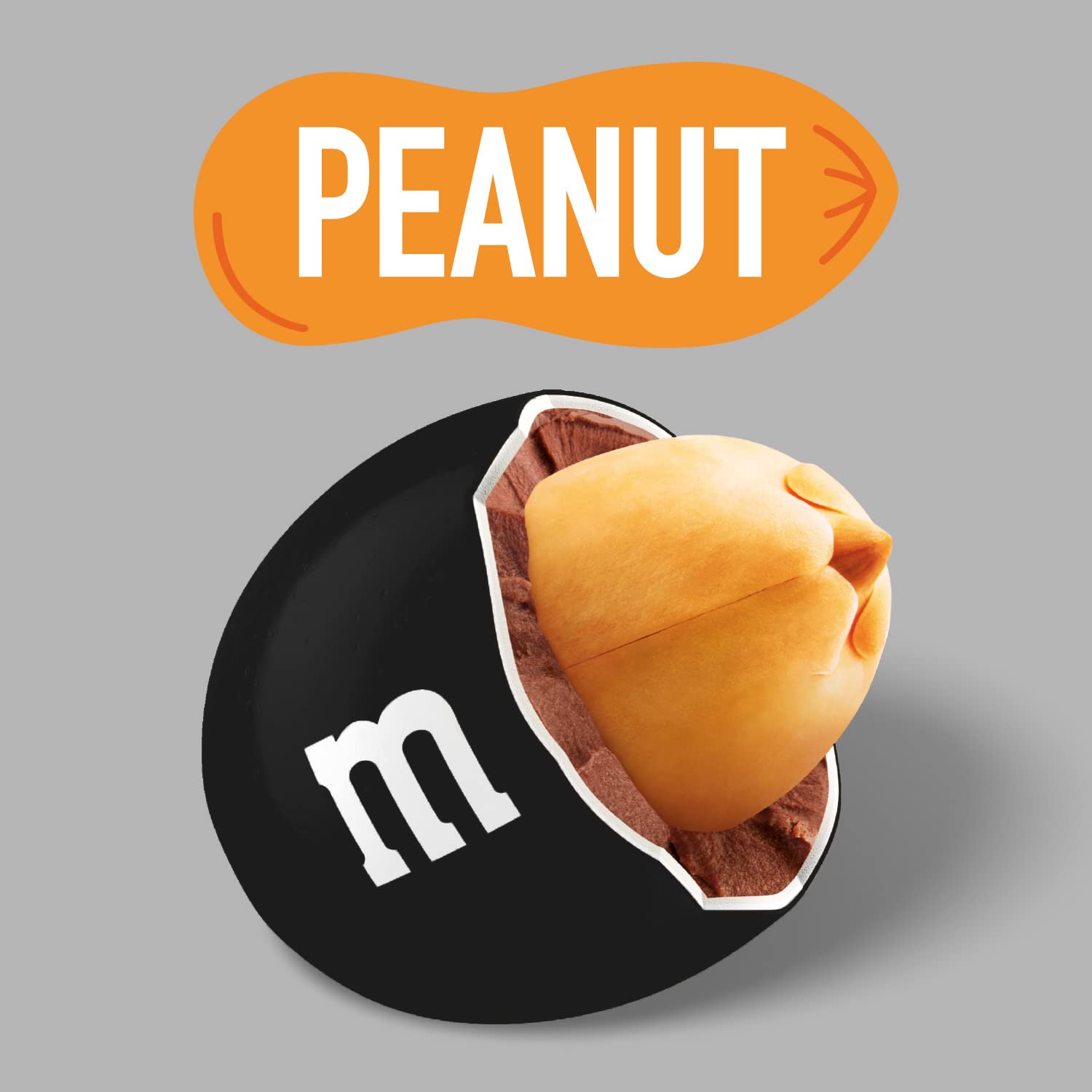 M&M’S Caramelos de chocolate negro de maní  2 libras de caramelos a granel en paquete resellable para Pascua, bufé de dulces, fiestas de cumpleaños,