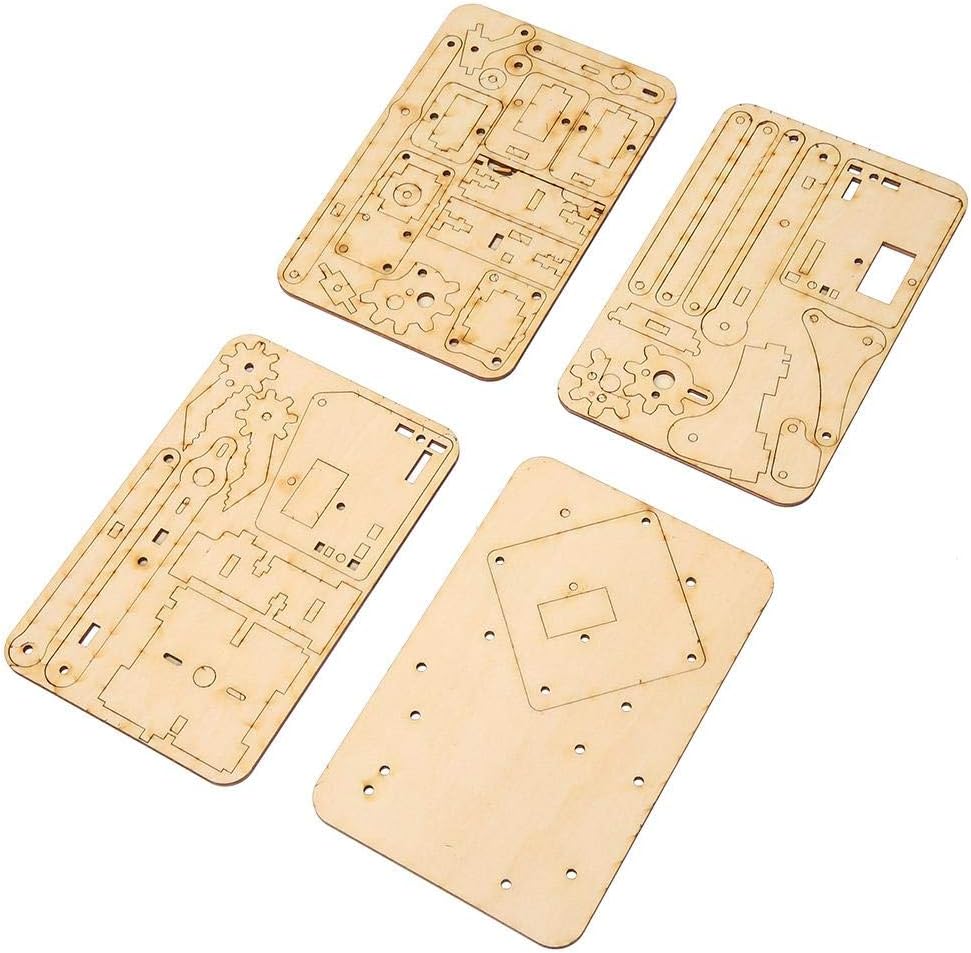FTVOGUE Kit de brazo de robot, 4 DOF DIY brazo de robot de madera sg90 servo para Raspberry Pi SNAM1500