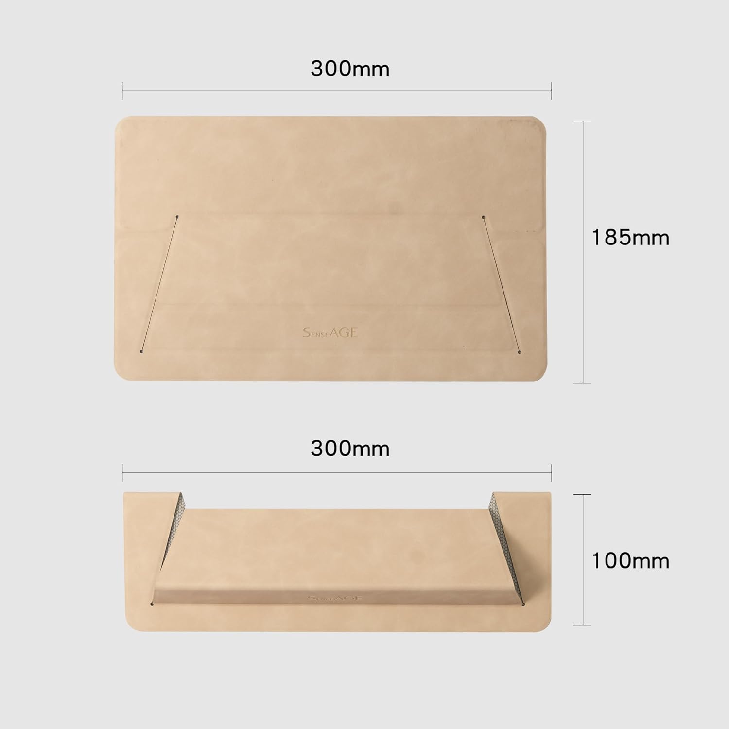 SenseAGE Soporte plano, portátil y plegable, soporte ligero para computadora portátil, soporte ergonómico antideslizante para computadora portátil