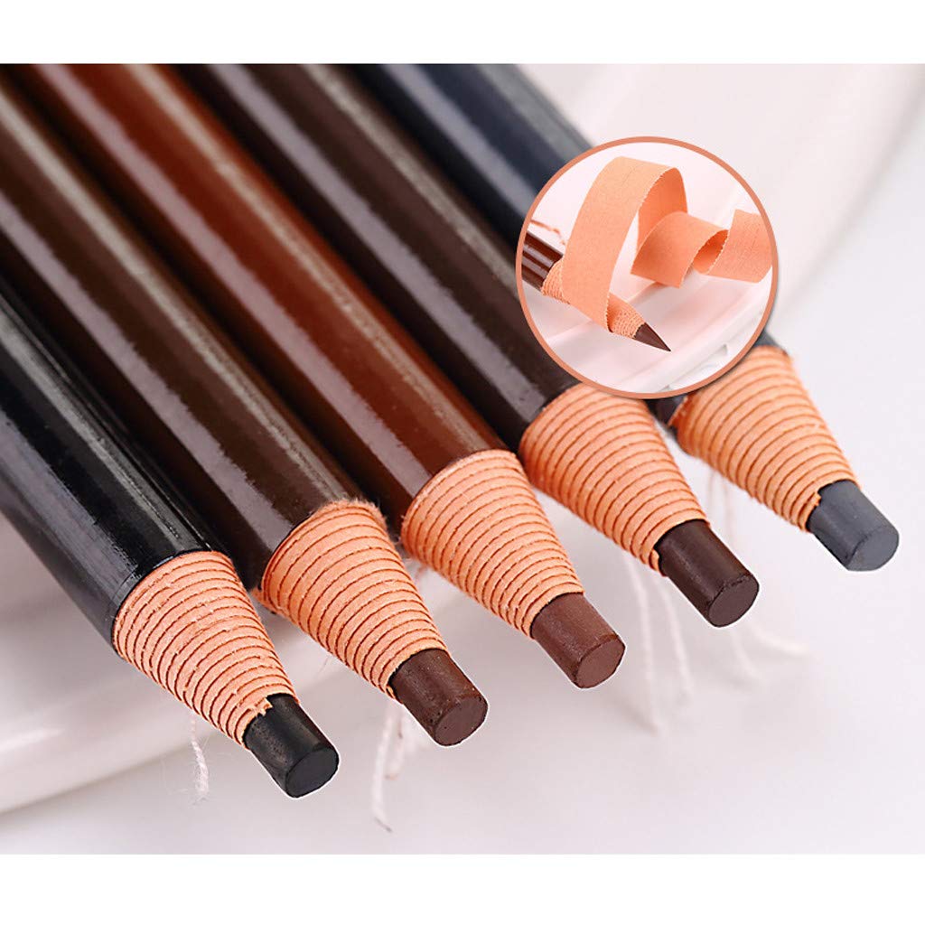 Lápiz de cejas Pull Line a prueba de sudor, color natural y duradero, suave y fácil de aplicar