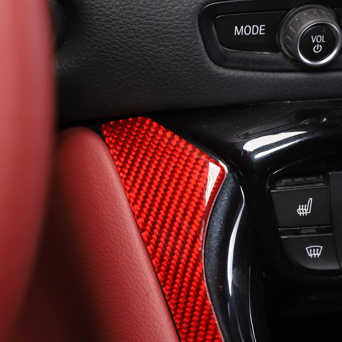Tira protectora para palanca de cambios de consola central de automóvil, decoración de fibra de carbono suave real, compatible con Toyota Supra GR
