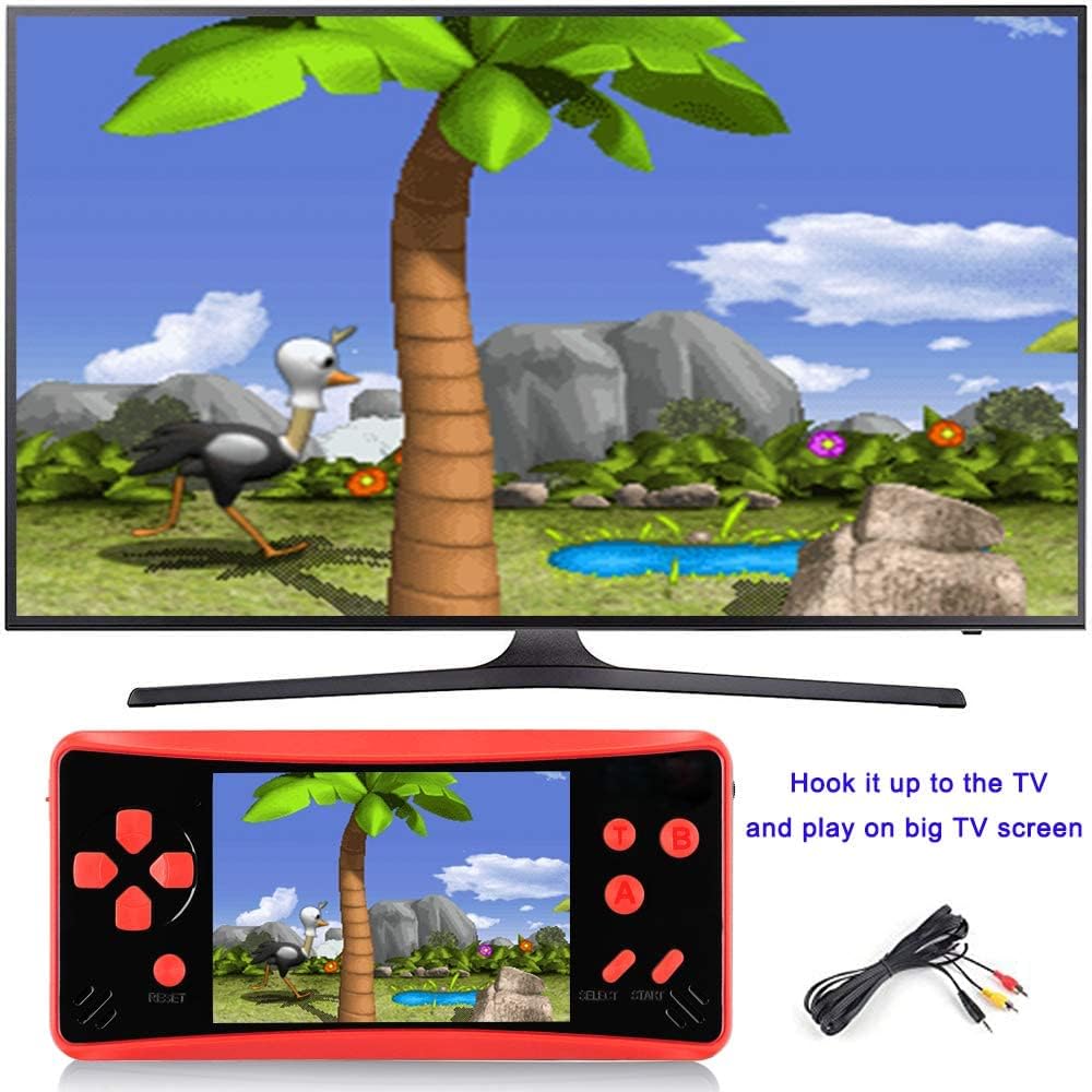 Consola de juegos de mano portátil Haopapa Retro Plus, reproductor de videojuegos integrado con 218 juegos clásicos, LCD de 3.5 pulgadas, gran