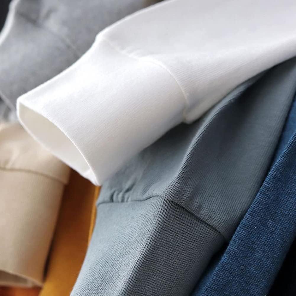 1 par de tela de algodón elástico de punto fino para coser camisas, tops y bricolaje (crema, 1 par)