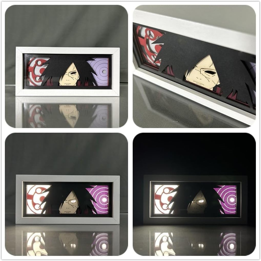 Lámpara de anime Uchiha Madara figura para decoración de dormitorio, luz nocturna, regalo de cumpleaños para luz LED