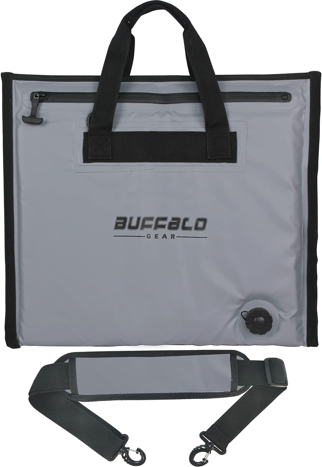 Buffalo Gear Bolsa enfriadora de pescado aislada,Enfriador de bolsa de cebo de pescado de 20 × 18 pulgadas,Bolsa impermeable para matar peces a