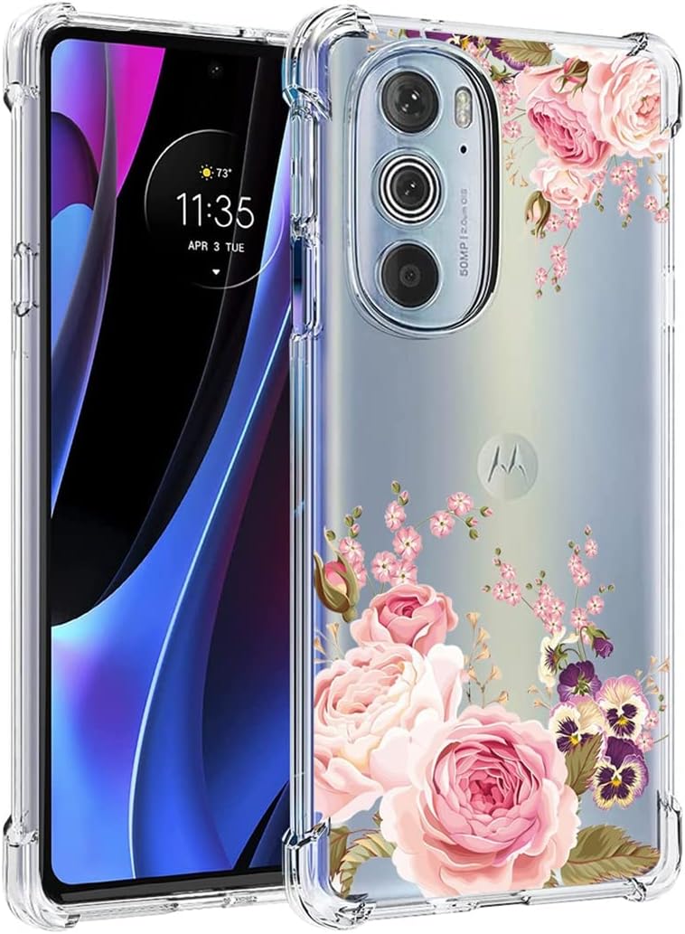 Funda para Moto Edge Plus 2022Moto Edge 30 ProMoto Edge X30 XT2201-1 Linda funda, funda de silicona de goma suave TPU flexible transparente para