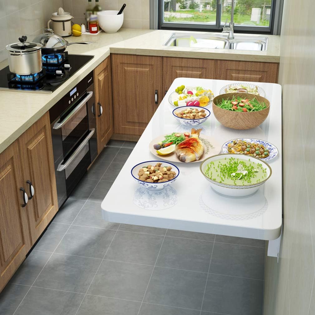Mesa de pared plegable consola de cocina mesa de comedor, mesas de barra multifunción, escritorio de computadora flotante, mesa de aprendizaje de
