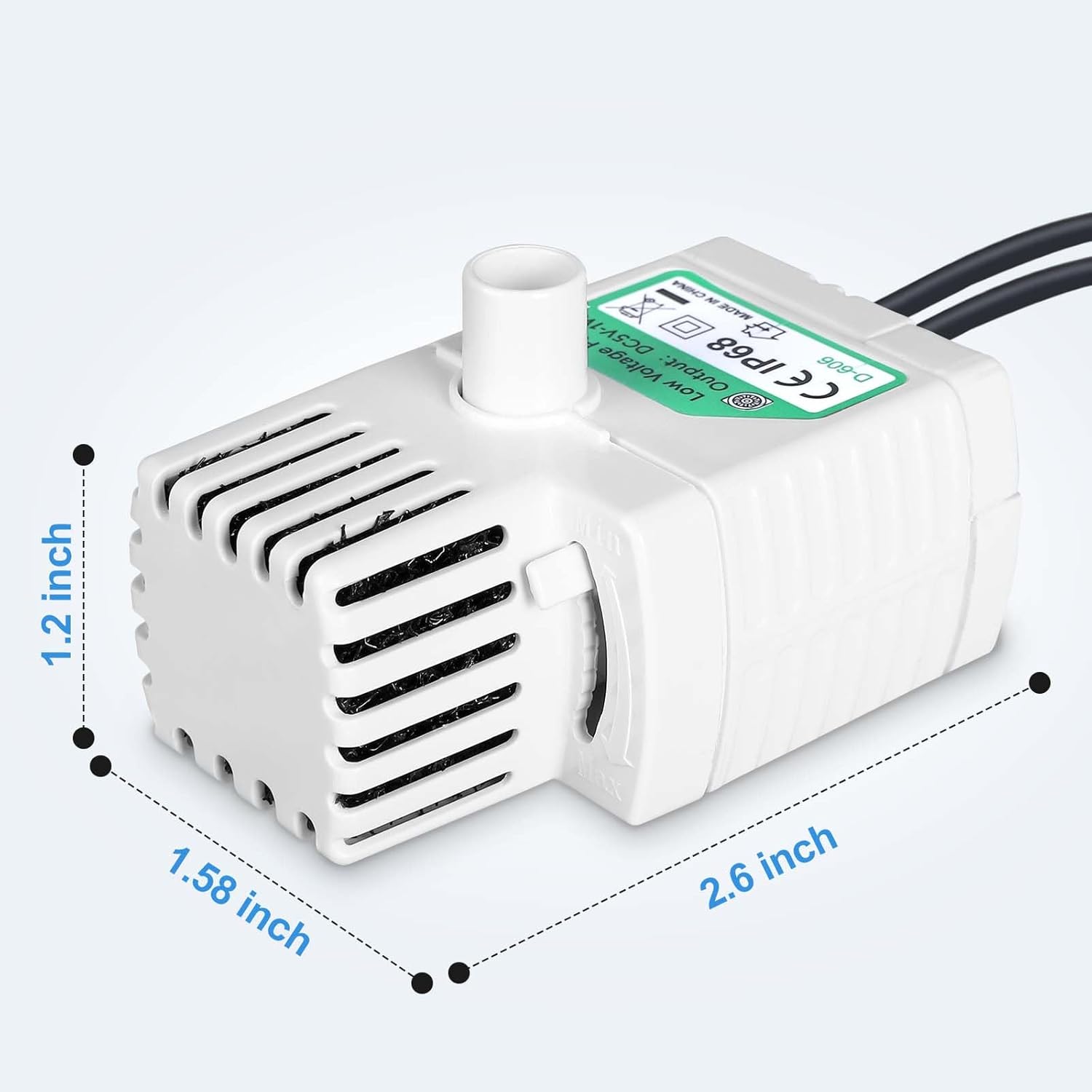 Bomba de fuente de agua para gatos, bomba de fuente de agua para mascotas, solo compatible con fuente de agua K15 de 84 onzas2.5 L, repuesto de