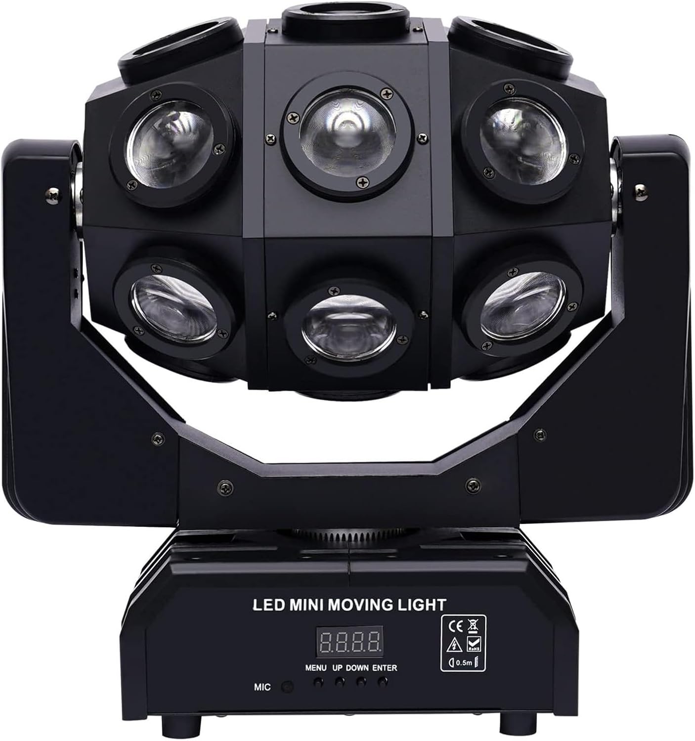Luces de fiesta portátiles para DJ, luces LED de cabeza móvil de ojo de abeja 18X12W RGBW 4in1 Luz de escenario profesional Whirlwind Par DJ Beam