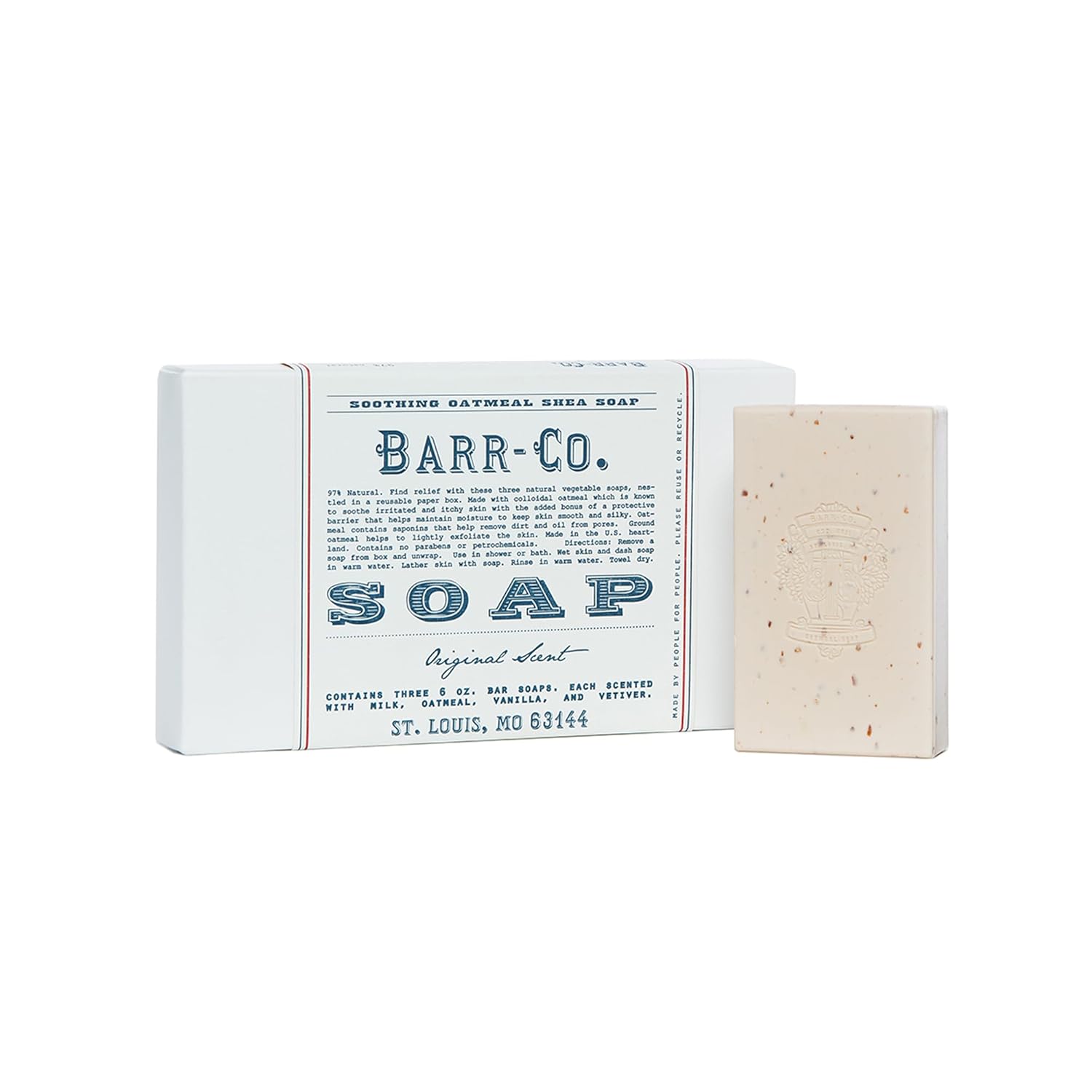 Barr-Co. Original Scent – Juego de jabón de 3 piezas