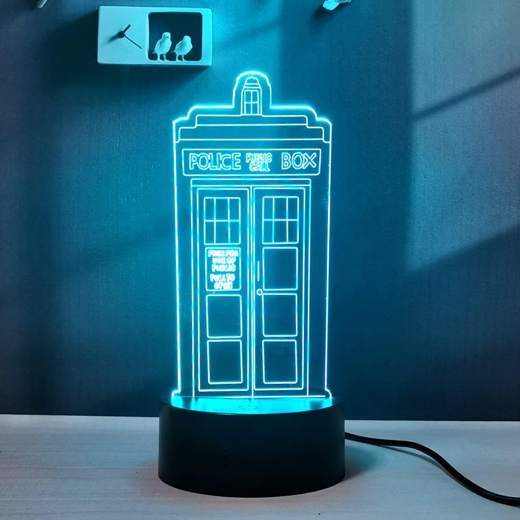 Lámpara de escritorio remota de 16 colores para dormitorio, luz de noche LED de ilusión 3D, regalo para hombres