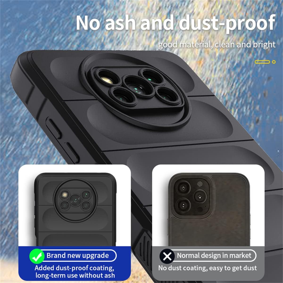 AireWiki Funda compatible con Xiaomi Poco X3 NFC X3 Pro Funda de silicona protectora a prueba de golpes Forro antideslizante externo para Xiaomi