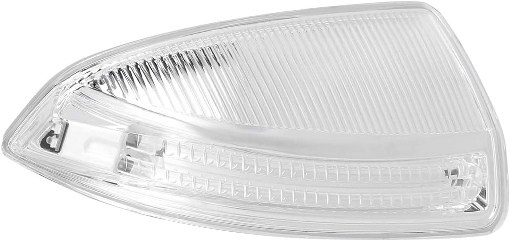 X AUTOHAUX 204-820-08-21 Indicador de espejo retrovisor derecho Luz de señal de giro con lente transparente para Mercedes-Benz C300 C350 C63 W204