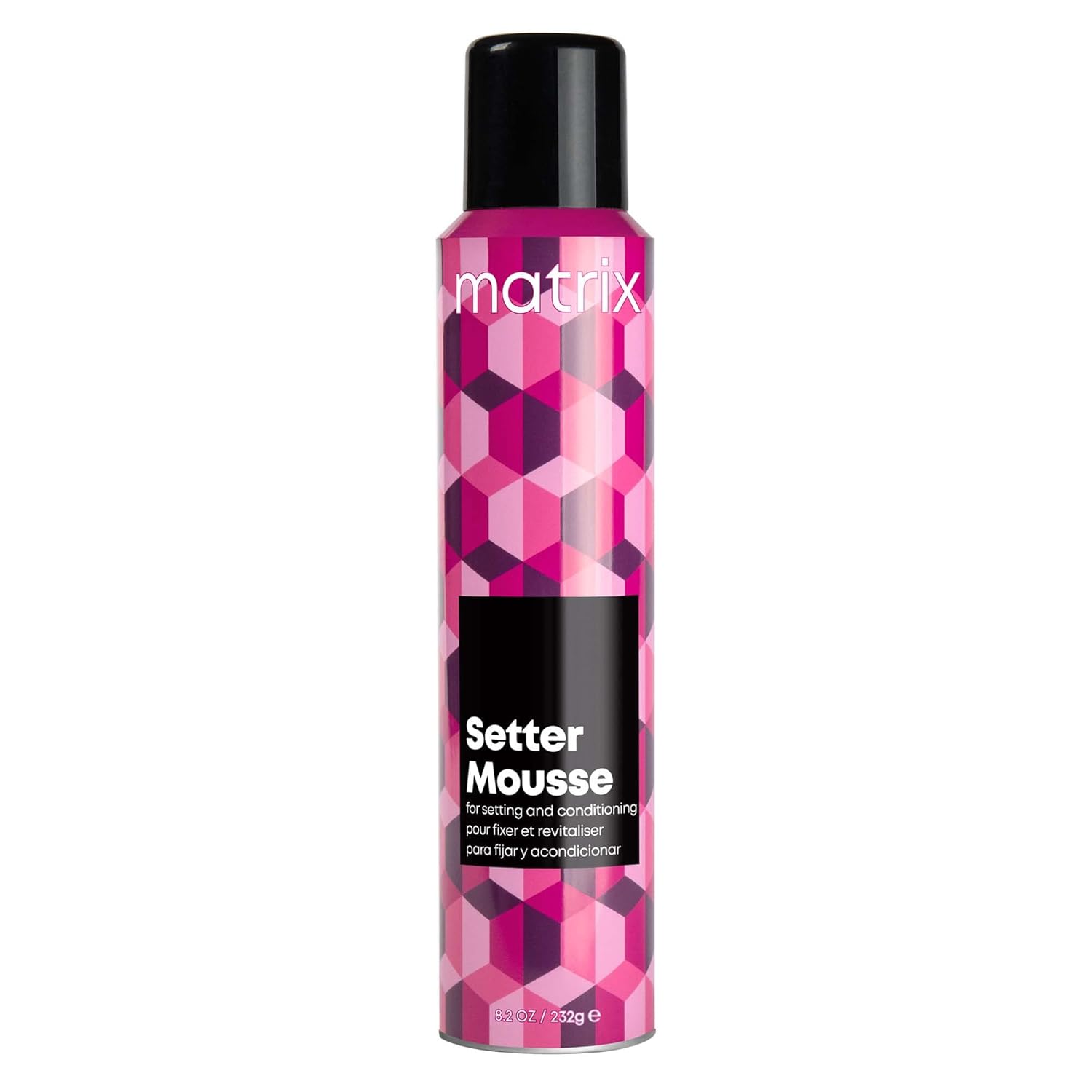 Matrix Setter Mousse  Proporciona elevación y brillo voluminizador  Espuma sin peso  Resistente a la humedad  Control del encrespamiento  Para todo