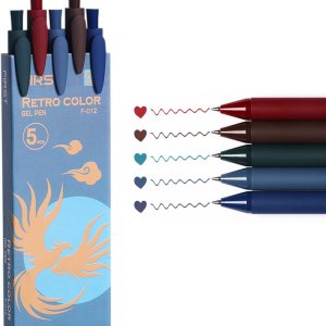 5 bolĂgrafos de tinta de gel retráctiles de colores surtidos, punta fina de 0.020 in, bolĂgrafos de tinta de secado rápido, bolĂgrafo de color Ăşnico 5 bolĂgrafos de tinta de gel retráctiles de colores surtidos, punta fina de 0.020 in, bolĂgrafos de tinta de secado rápido, bolĂgrafo de color Ăşnico