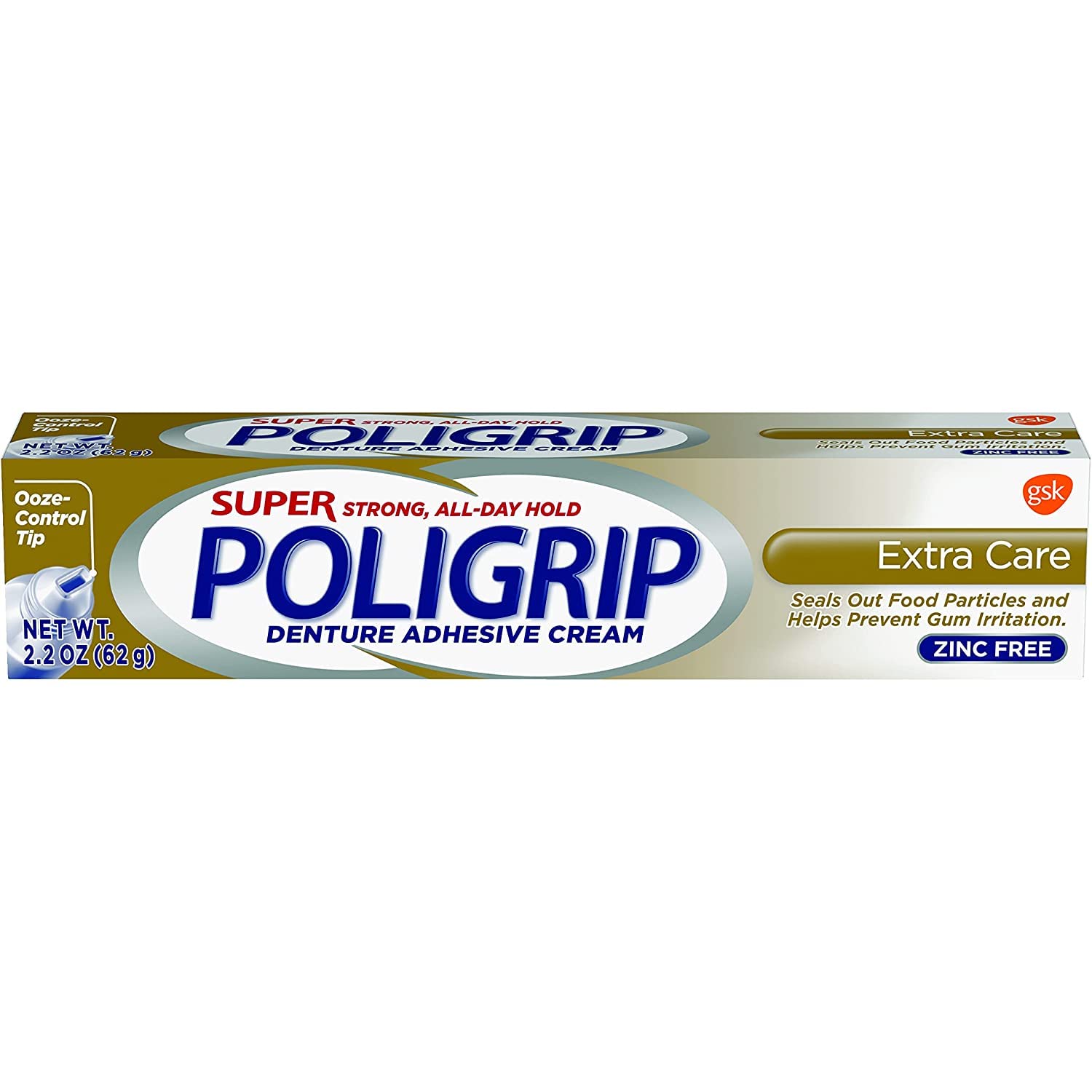 Poli-Grip Super Denture – Crema Adhesiva Original – 1.4 oz