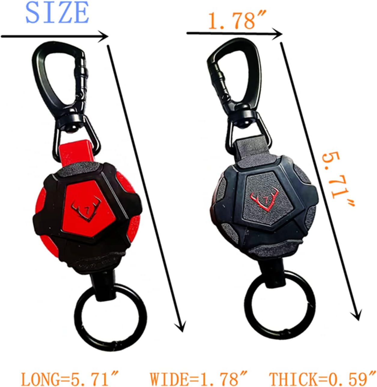 CARDCONVEX Retractable Keychain,Retractable Badge Holders,Heavy Duty Retractable Keychain,Id Badge Holders Retractable