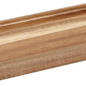 Bandeja de tocador, bandeja de baño, bandeja dispensadora de jabón para baño, cocina y decoración del hogar (Acacia-mediana) Bandeja de tocador, bandeja de baño, bandeja dispensadora de jabón para baño, cocina y decoración del hogar (Acacia-mediana)