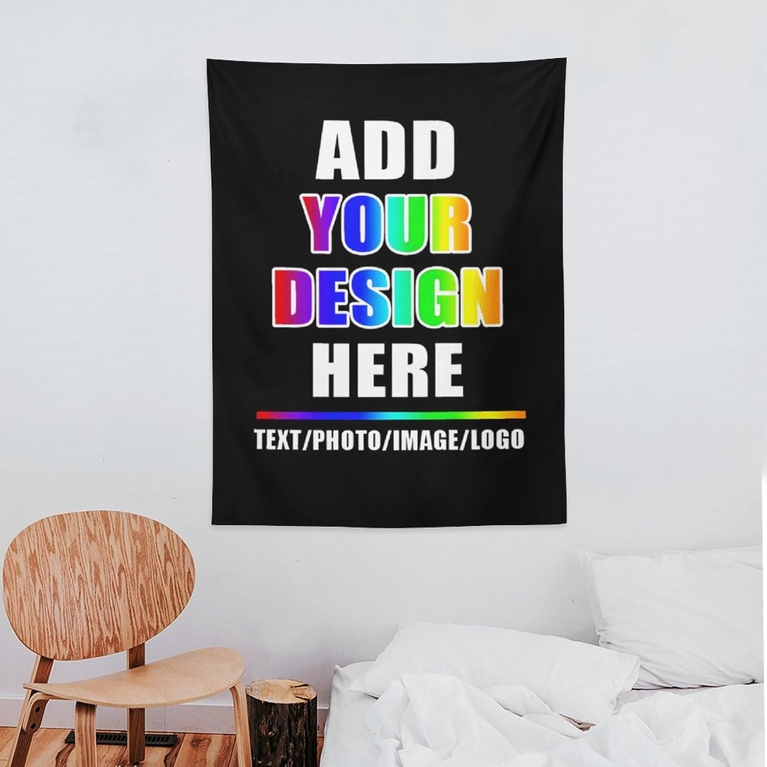 Imágenes de carga de tapiz personalizadas, tapiz de pared personalizado para dormitorio, telón de fondo de fotos personalizado para Halloween,