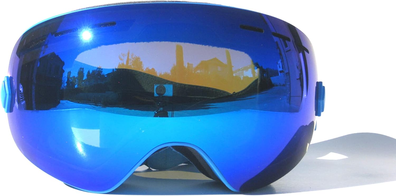 CRG Sports Gafas de esquí 100% protección UV sin marco para hombres, mujeres, adultos, serie T815S-175