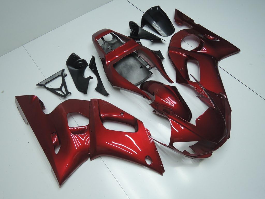 NT FAIRING Nuevo molde de inyección rojo brillante carenado apto para Yamaha 1998-2002 YZF R6 1999 2000 2001 Kit pintado ABS plástico motocicleta