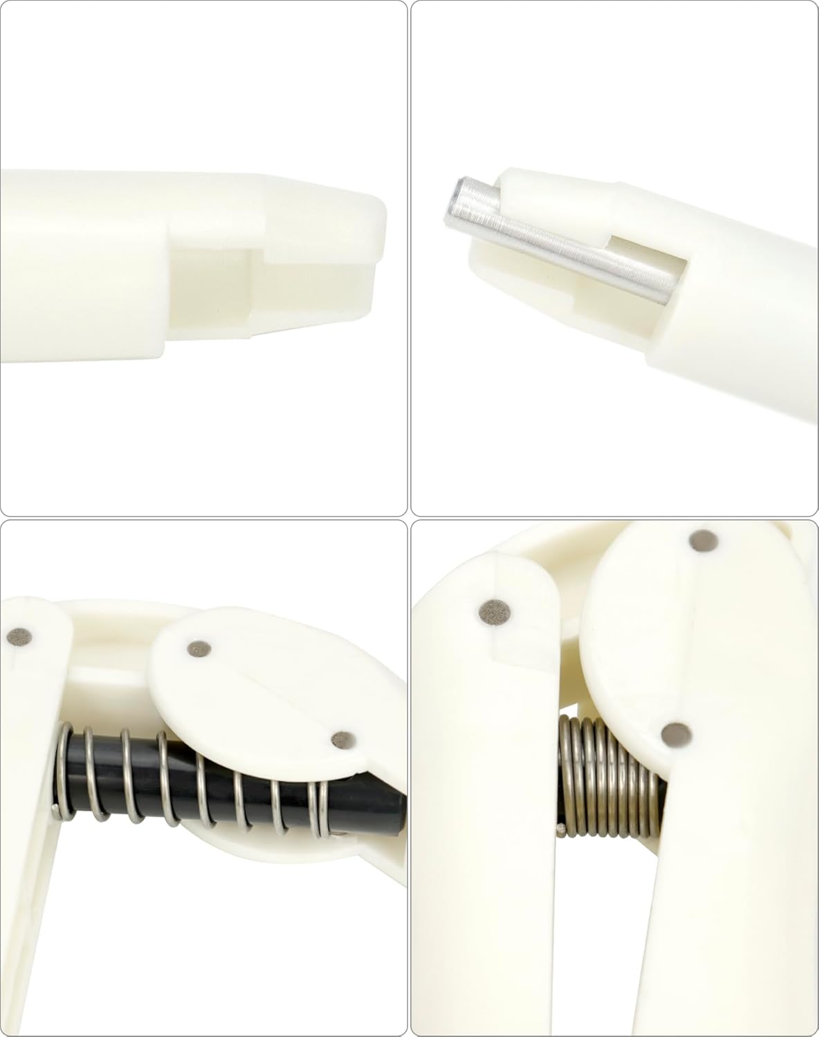 QWORK Pistola de compuesto dental, paquete de 4 pistolas dispensadoras de mezcla de impresión, pistolas dispensadoras compuestas, aplicador