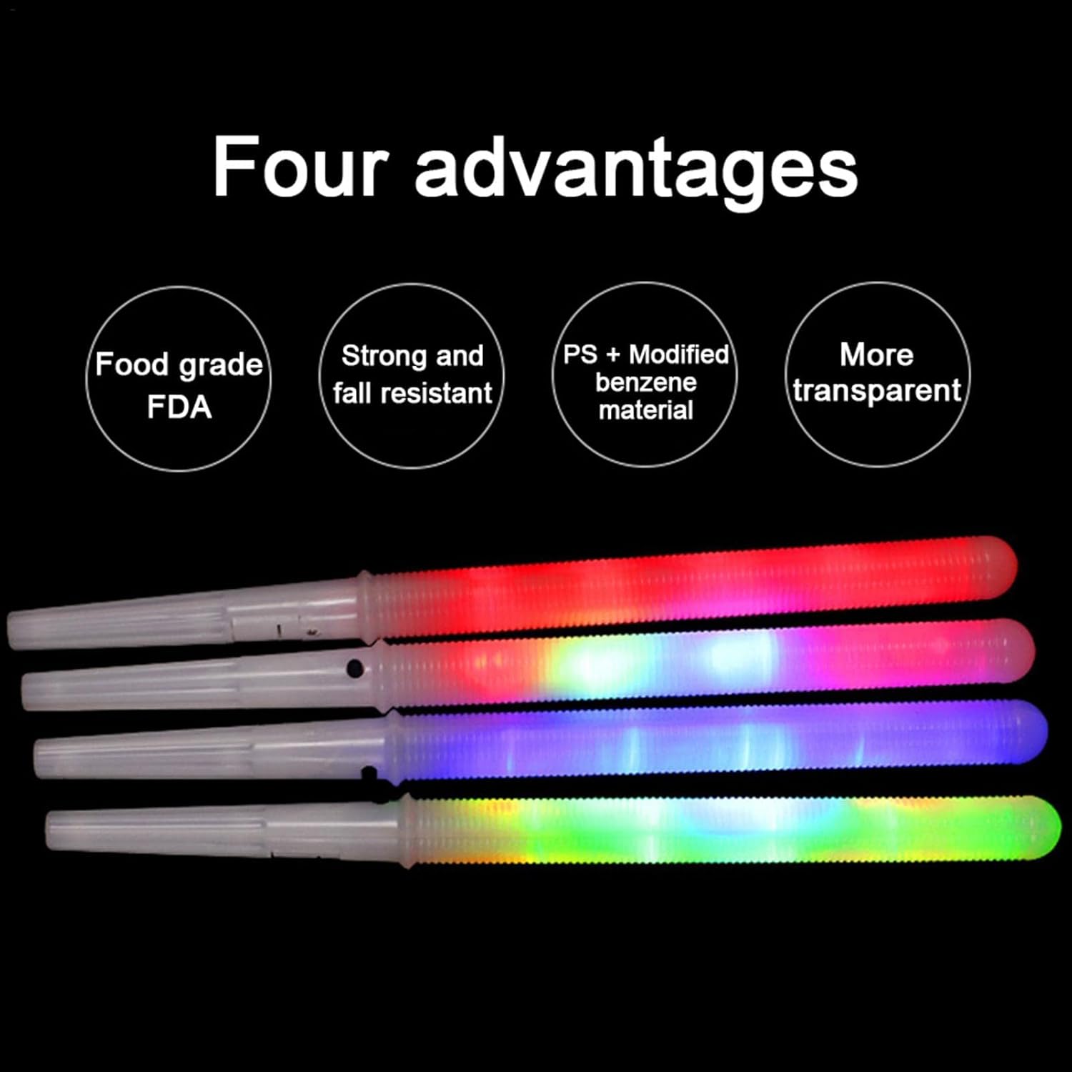 8 piezas de conos de algodón de azúcar, palitos brillantes intermitentes, palitos de algodón LED brillantes para todo tipo de máquina de algodón de
