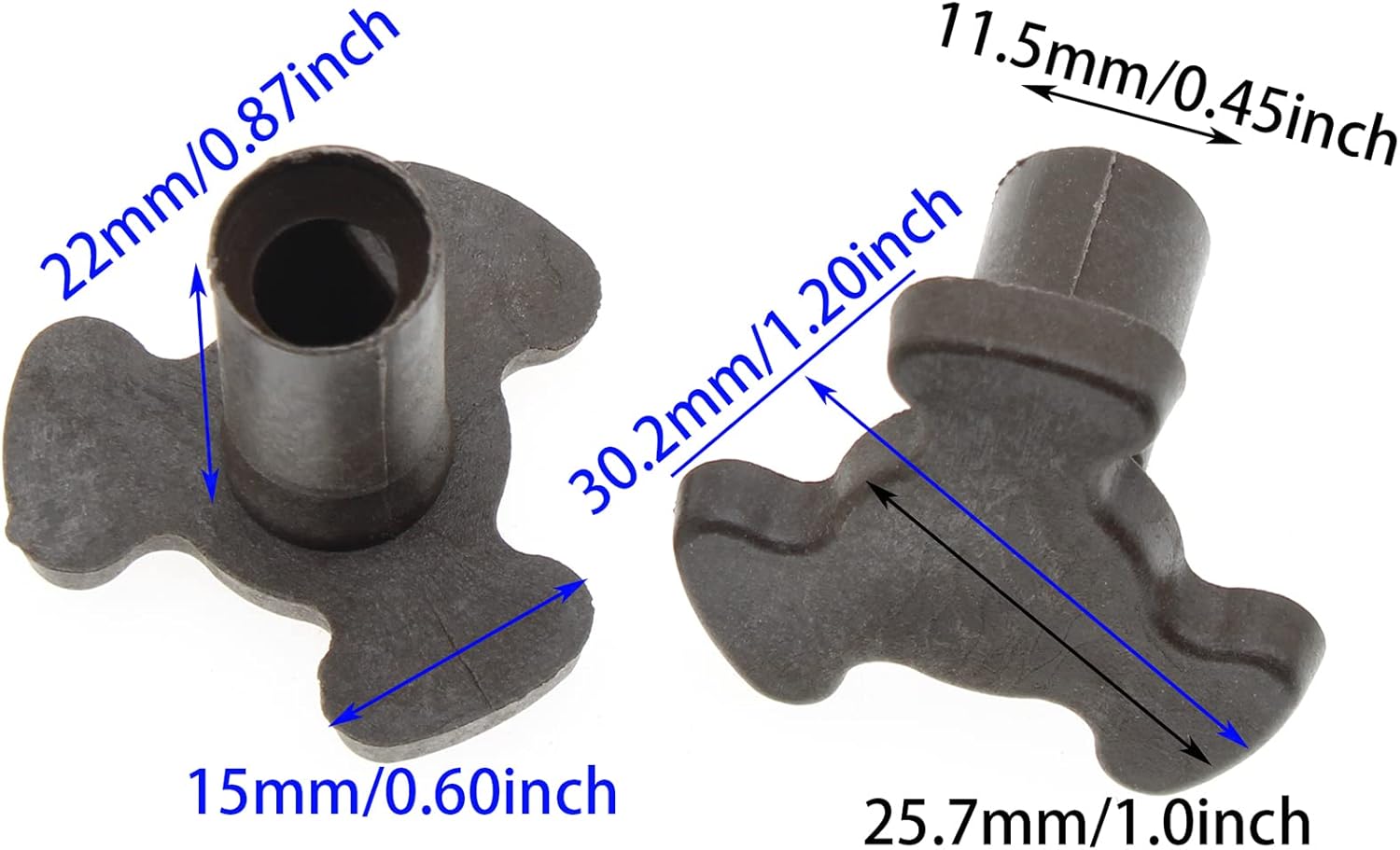 Acopladores para plato giratorio de microondas, 2 piezas, guía de rodillos para horno de microondas, soporte de bandeja de vidrio, repuesto de