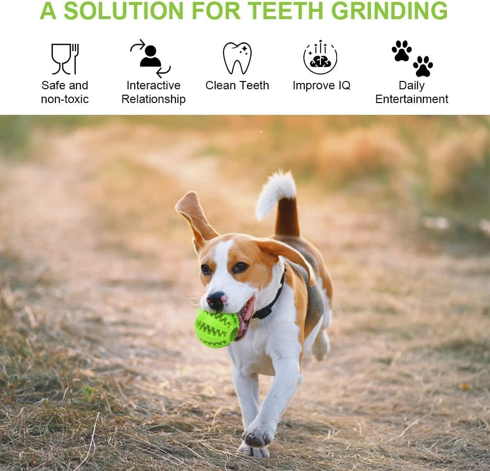 Juguetes, Pelota para Perros Indestructible. Bola masticable resistente a las mordeduras con comedero en sus ranuras Ideal para la limpieza de