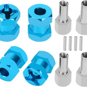 Espaciadores hexagonales de rueda RC de 0.472 in, extensión de cubo hexagonal de 0.591 in para mejorar la estabilidad y el rendimiento en las piezas Espaciadores hexagonales de rueda RC de 0.472 in, extensión de cubo hexagonal de 0.591 in para mejorar la estabilidad y el rendimiento en las piezas