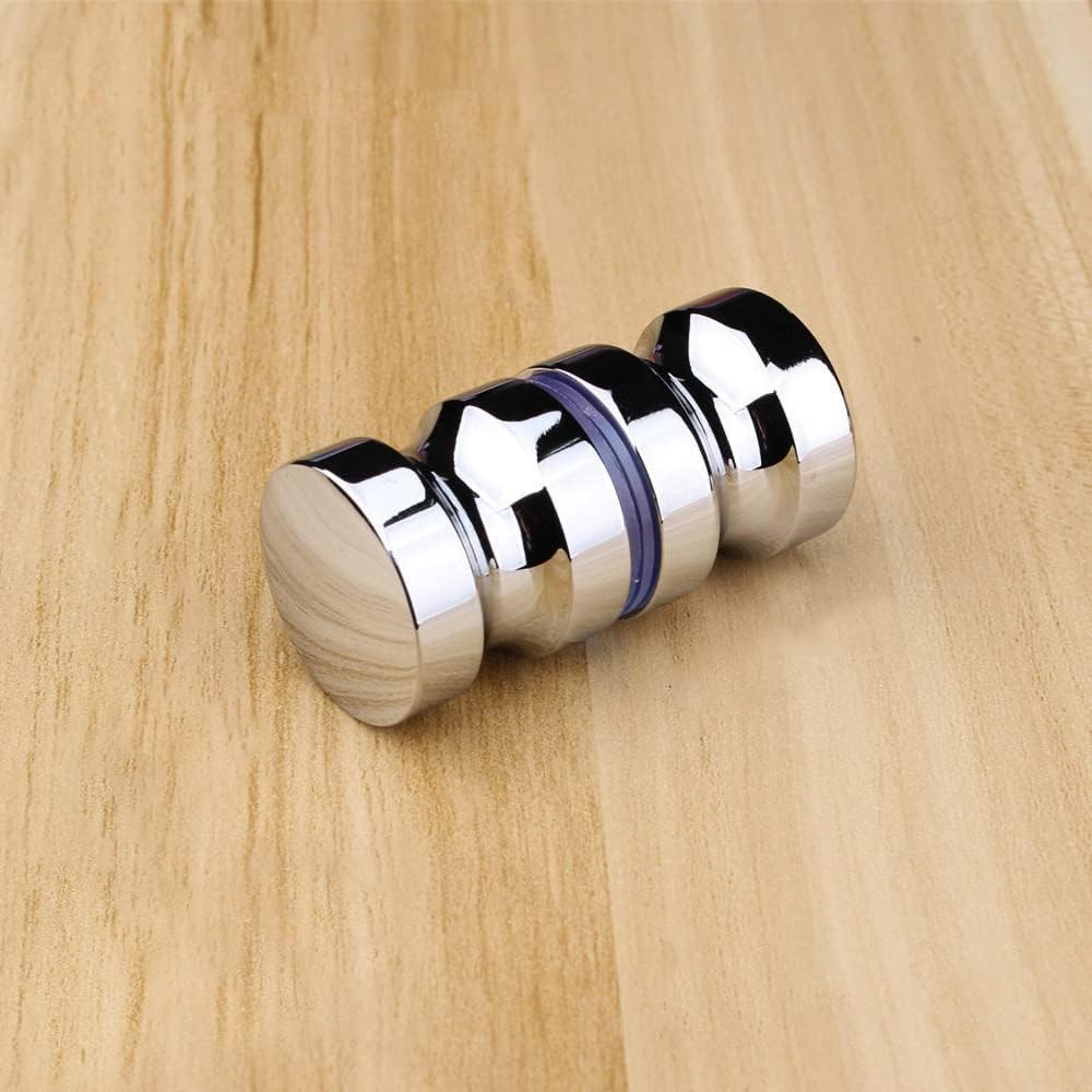 Manija de puerta de cristal, manija de un solo orificio de aleación de aluminio de 2.4 pulgadas, manija cilíndrica sólida para puerta corrediza de