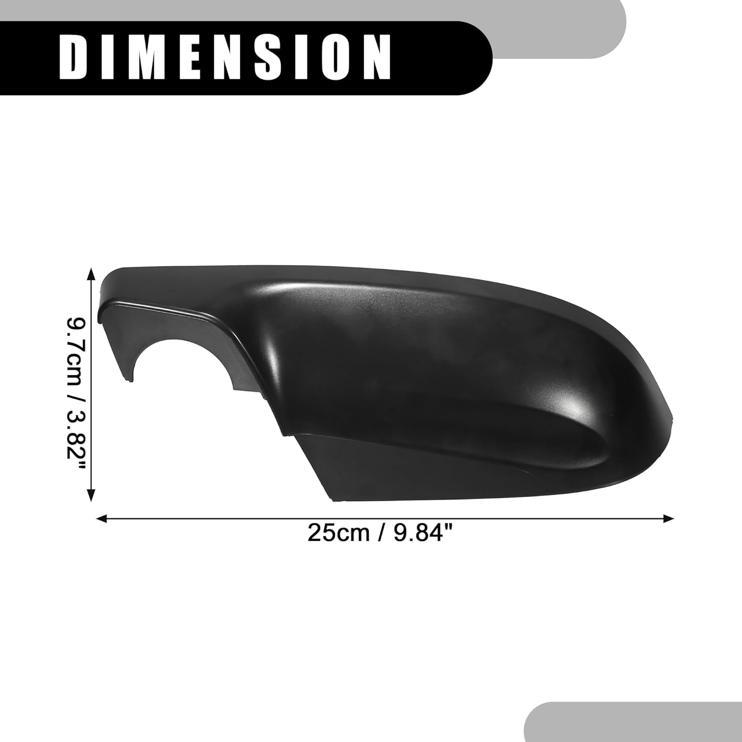 Partuto Cubierta de espejo retrovisor 91054FL20A – Protector de espejo retrovisor delantero izquierdo para Subaru Ascent 2.4L 2019-2023 ABS plástico