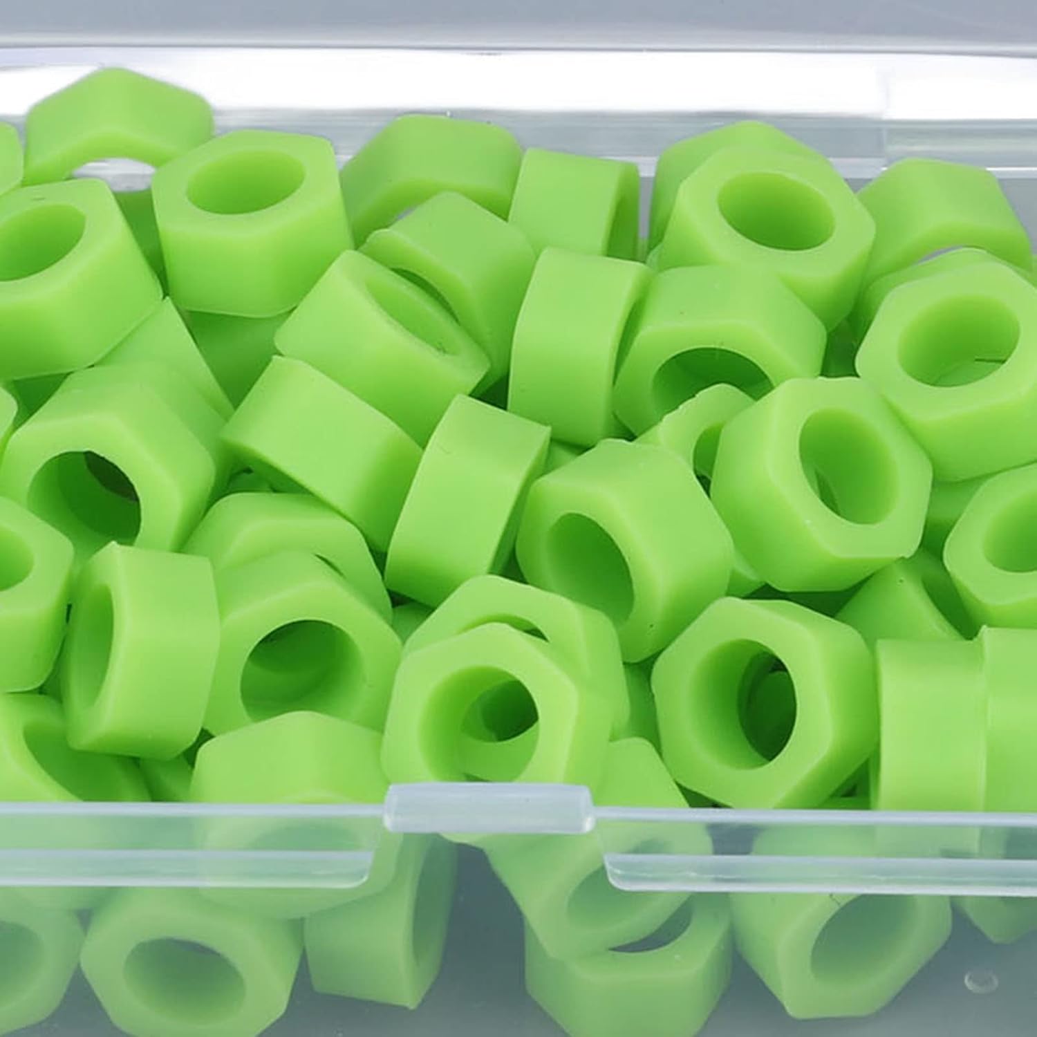 100pcs Código Dental Anillos Silicona Código de Color Instrumento Anillos para Instrumentos Identificación (Verde)