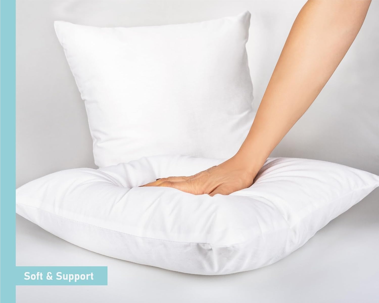 Adiva – Cojín decorativo  Insertos de almohada de tamaño estándar para sofá  sofá, cama, exterior  Insertos de almohada decorativos con cojín