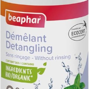BEAPHAR Aerosol desenredante etiquetado ECOCERT para perros y gatos – Fabricado en Francia – Contiene aloe vera, aceite de borraja y menta orgánica BEAPHAR Aerosol desenredante etiquetado ECOCERT para perros y gatos – Fabricado en Francia – Contiene aloe vera, aceite de borraja y menta orgánica