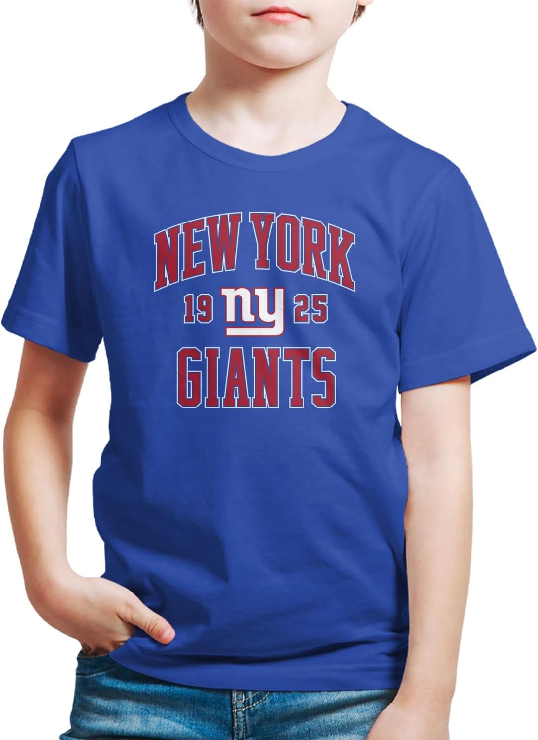 Hybrid Sports NFL – Established – Camiseta de manga corta para niños y niñas con licencia oficial