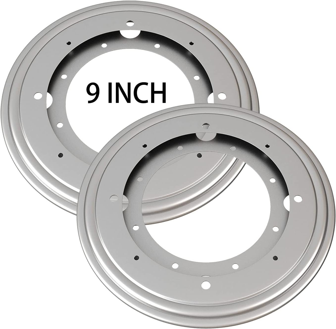 Lazy Susan Hardware – Juego de 2 rodamientos giratorios de 9 pulgadas de grosor, capacidad de carga de 750 libras, base giratoria para mesa