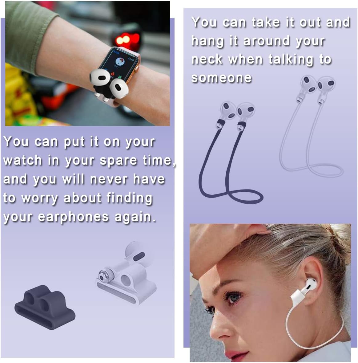 Juego de accesorios de funda 14 en 1 para AirPods de 3 generación, kit de silicona para AirPods 3 2021, funda protectora para AirPods Gen 3 de 3