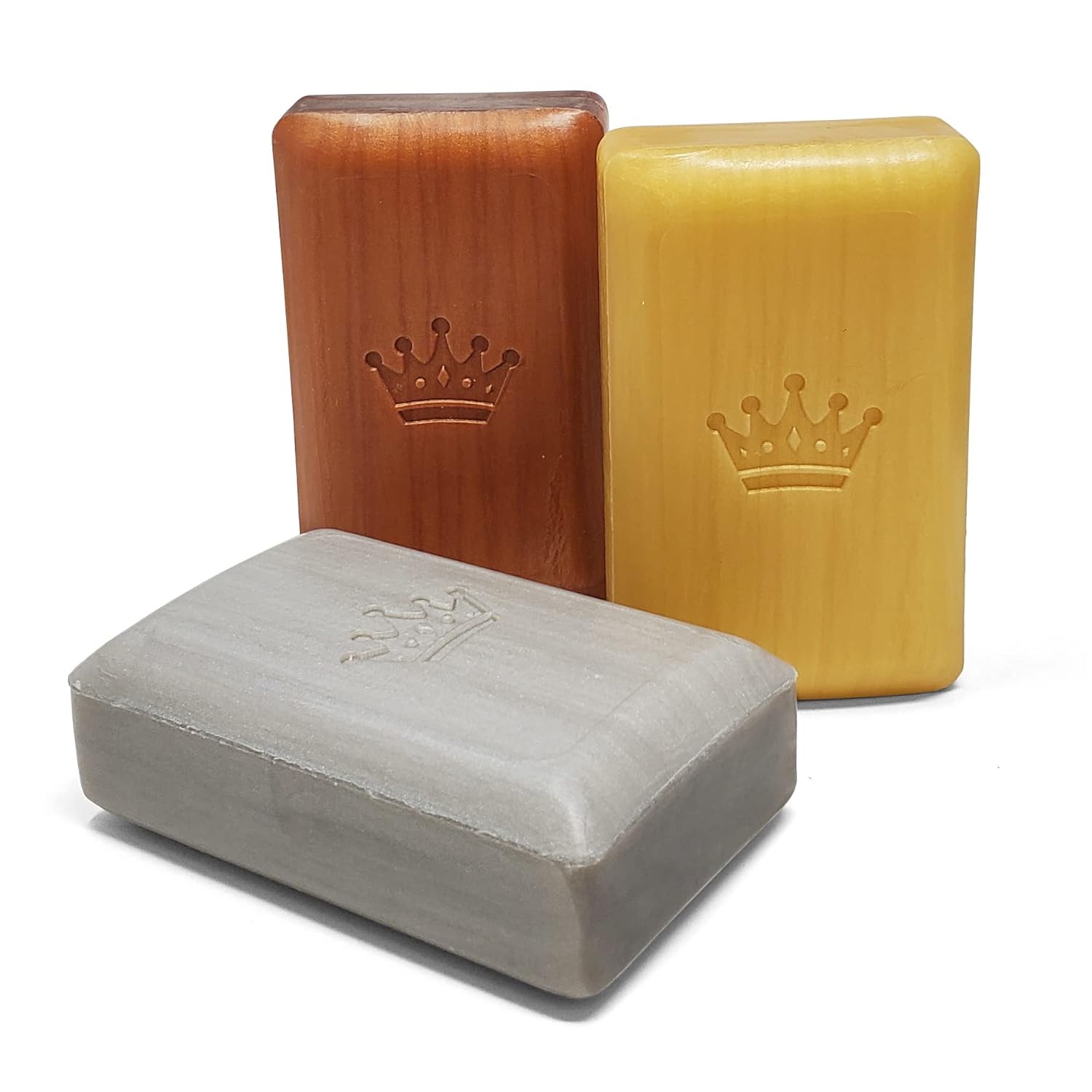 Kovot King of the House – Juego de regalo de barra de jabón, jabón perfumado hidratante de 5.3 onzas (paquete de 3 unidades)