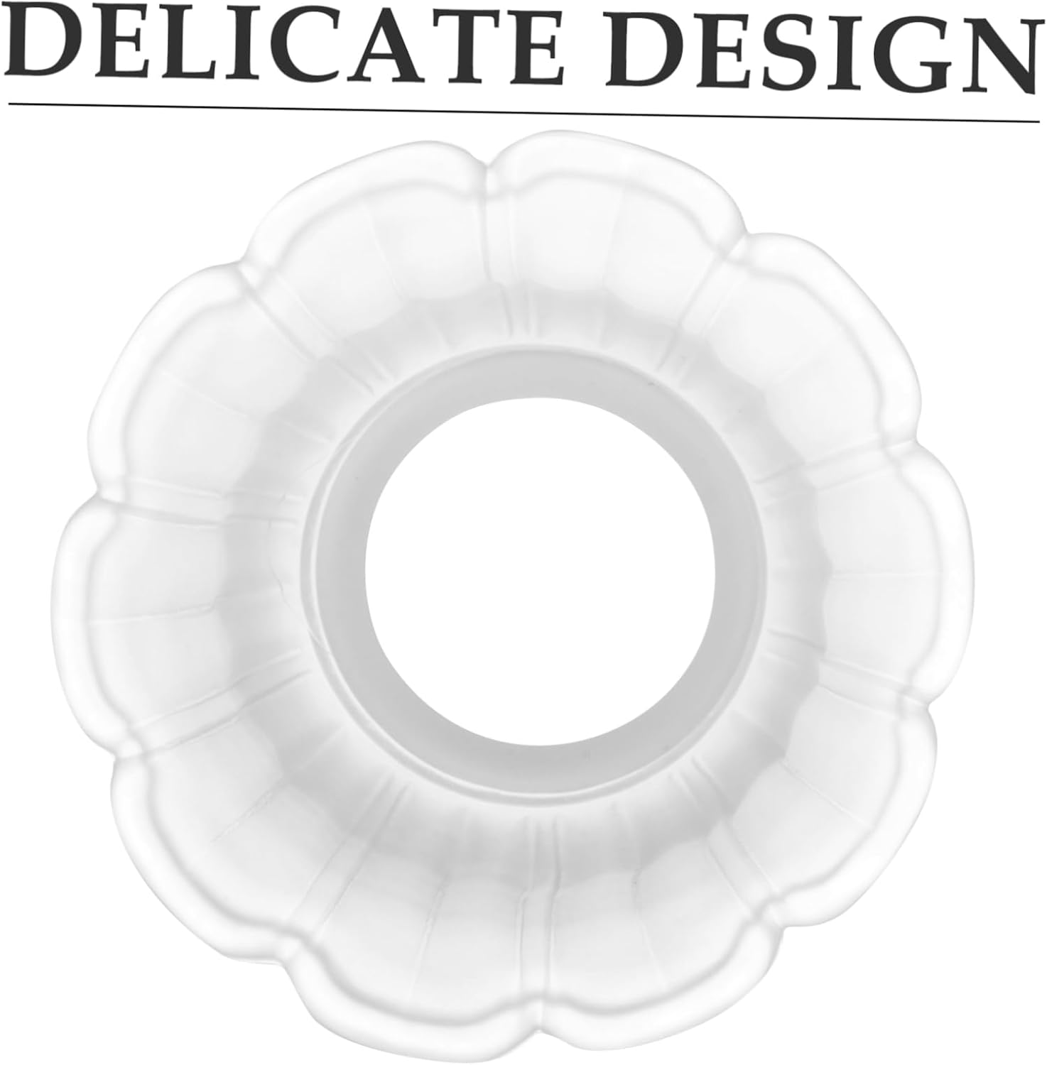 COHEALI reemplazar la pequeña pantalla de la lámpara blanca textura helada horseshoekou Accesorios las flores decorar lámparas de araña lámpara de