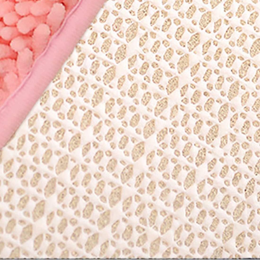 JAIJY Tapete de baño de felpilla en forma de corazón, suave, absorbente, de microfibra de felpa, antideslizante, lavable a máquina, tapete lanudo