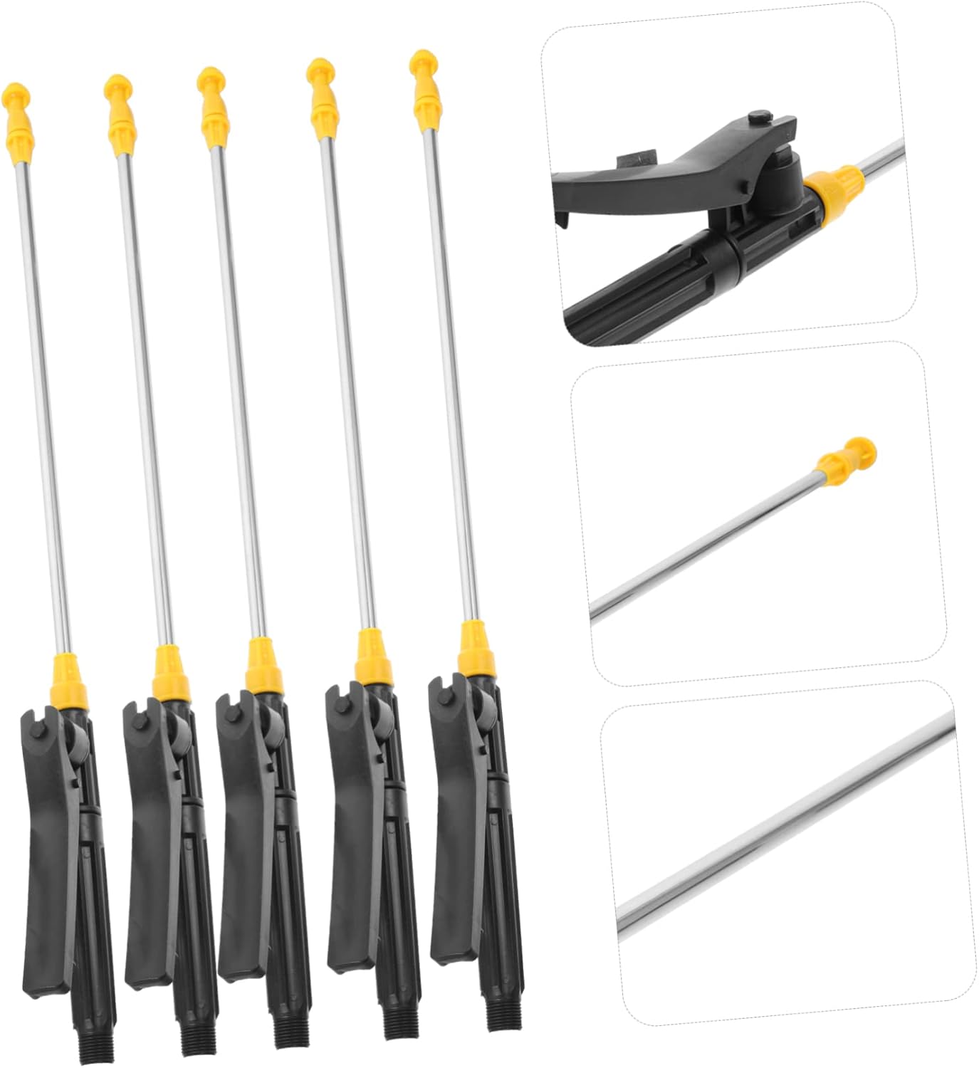 YARNOW 10 piezas de manguera de pluma de pulverización, rociador telescópico, rociador de cabeza de rociador, rociador de varilla telescópica,