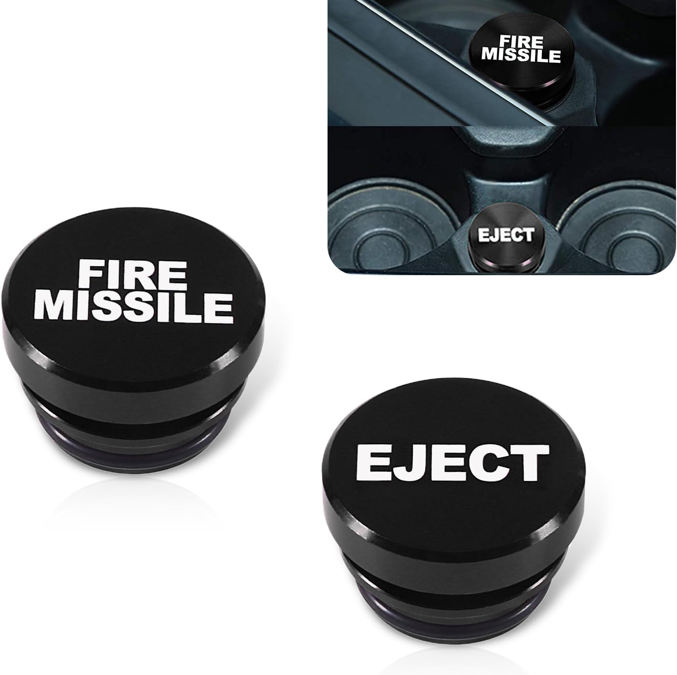 2 fundas de botón de metal para encendedor de cigarrillos de automóvil, reemplazo de cubierta decorativa para encendedor de cigarrillos, enchufe
