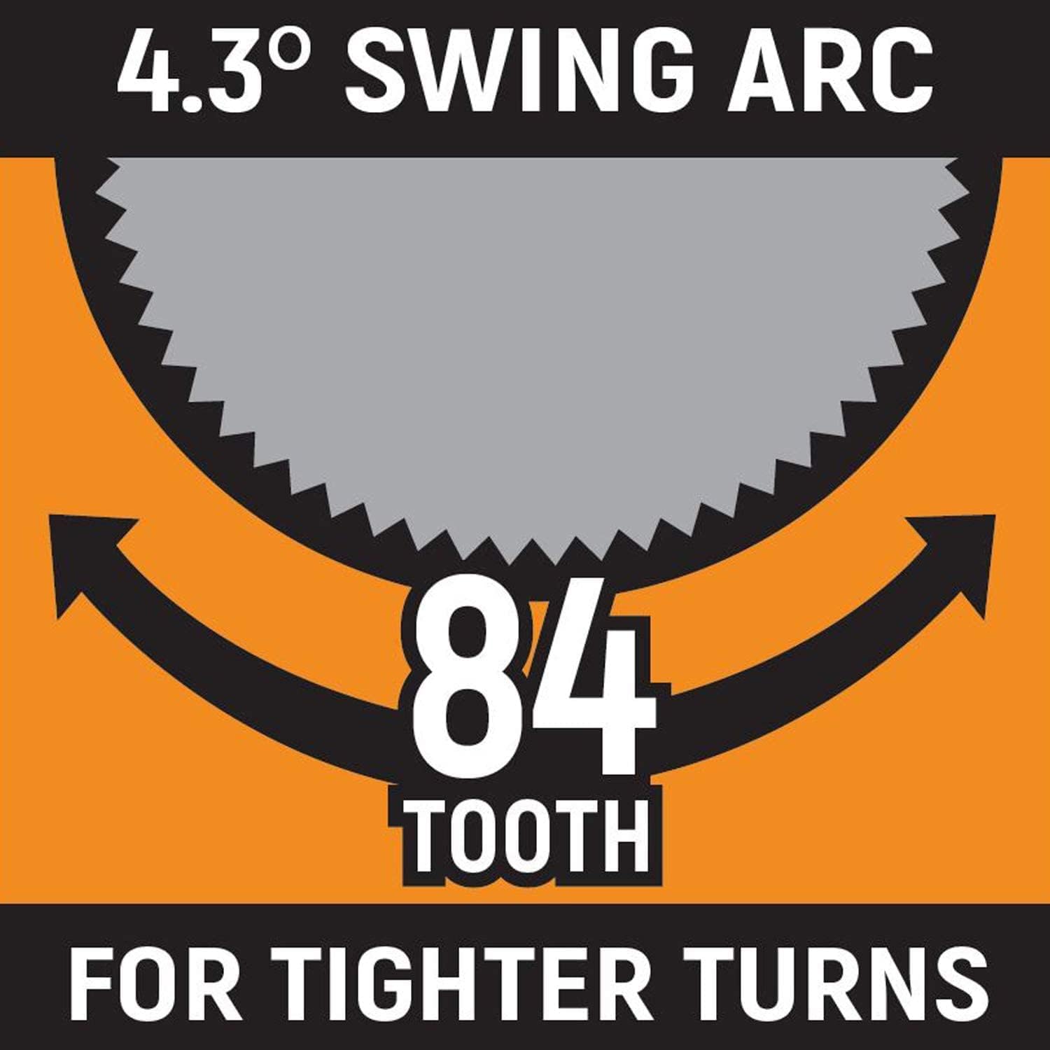 GEARWRENCH – Juego de trinquetes de lágrima, cabezal flexible con bloqueo, 84 dientes, 3 unidades 14, 38 y 12 pulgadas, 81276A-07