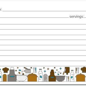 Meadowsweet Kitchens Juego de tarjetas de recetas, 25 tarjetas de recetas de doble cara de 4 x 6 pulgadas, tarjetas en blanco de tamaño perfecto Meadowsweet Kitchens Juego de tarjetas de recetas, 25 tarjetas de recetas de doble cara de 4 x 6 pulgadas, tarjetas en blanco de tamaño perfecto